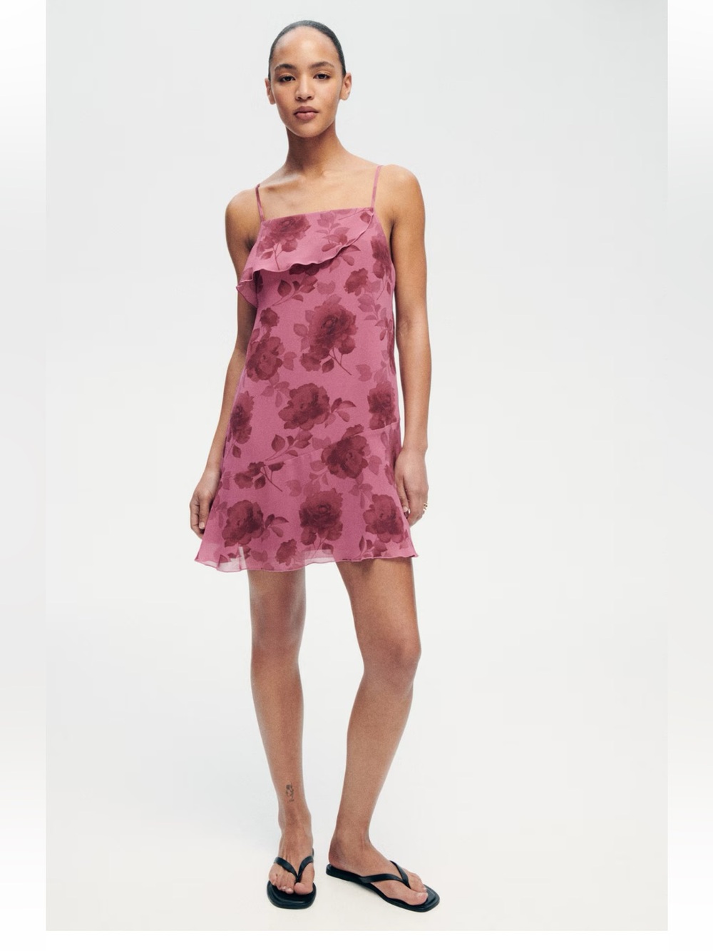 TIE-BACK SLIP DRESS